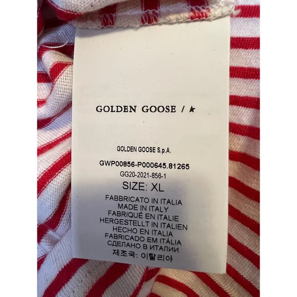 Golden Goose Red Stripe Shirt, Size XL - Picture 7 of 7